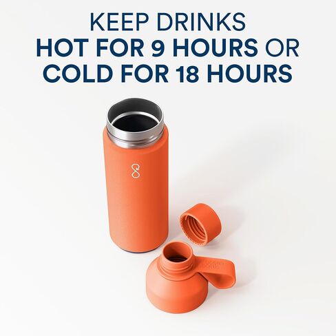 Ocean Bottle Big 34 oz | Stainless Steel Water Bottle | Reusable & Sustainable | Keeps Drinks Cold & Hot | Eco Friendly Gift (Maroon Dusk) in Kuwait