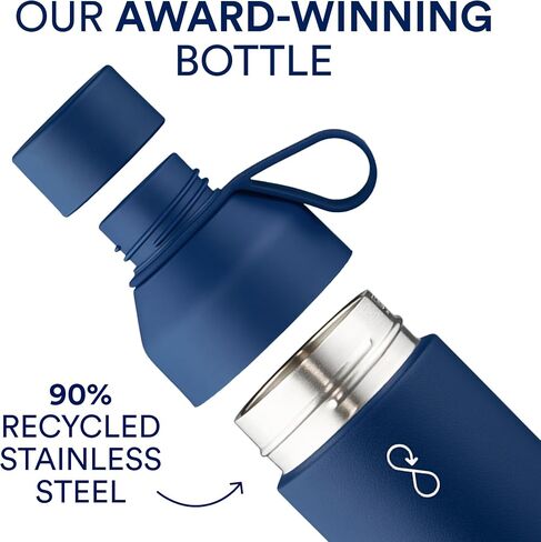 Ocean Bottle Big 34 oz | Stainless Steel Water Bottle | Reusable & Sustainable | Keeps Drinks Cold & Hot | Eco Friendly Gift (Maroon Dusk) in Kuwait