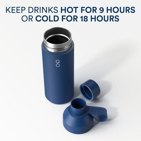 Ocean Bottle Big 34 oz | Stainless Steel Water Bottle | Reusable & Sustainable | Keeps Drinks Cold & Hot | Eco Friendly Gift (Maroon Dusk) in Kuwait