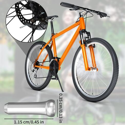 150 PCS Bike Cable End Caps - Aluminum Alloy Brake & Derailleur Cable Crimps for Road & Mountain Bicycles, Silver Bicycle Cables Tip & Wire End Caps, Bikes Wire End Cap Shifter Crimp Cables Ends in Kuwait