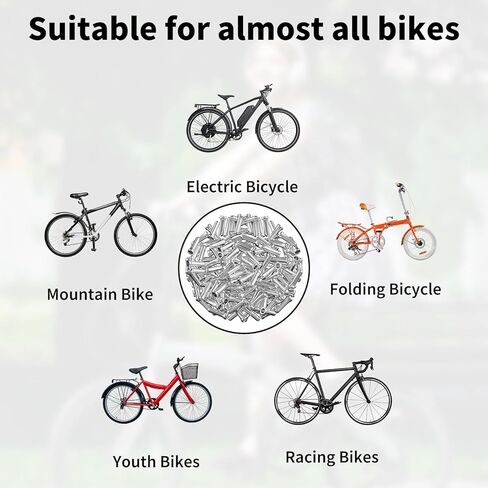 150 PCS Bike Cable End Caps - Aluminum Alloy Brake & Derailleur Cable Crimps for Road & Mountain Bicycles, Silver Bicycle Cables Tip & Wire End Caps, Bikes Wire End Cap Shifter Crimp Cables Ends in Kuwait