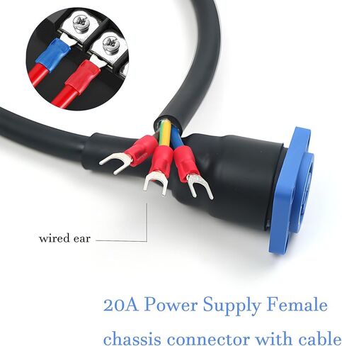 maywilla powercon المدخلات الإناث لوحة جبل إلى y الأشياء بأسمائها الحقيقية التوصيل الحبل 16awg 20a / 250v 3 دبوس التيار المتناوب السلطة جاك scoket الهيكل إلى شوكة الأشياء بأسمائها الحقيقية تمديد كابل المحطة الطرفية للمرحلة ضوء أدى موصل-1.64ft in Kuwait