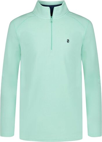 IZOD boys Long Sleeve Polar Fleece Quarter-zip Pullover Jacket in Saudi Arabia