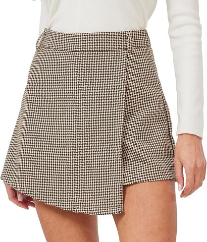Skorts for Women High Waisted Shorts Elastic Waist Ruched Wrap Skort in Saudi Arabia