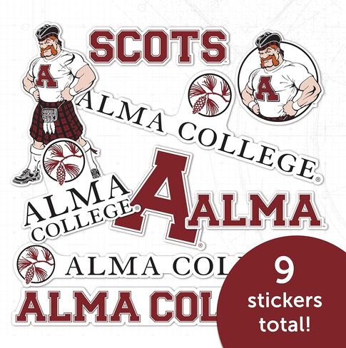 Desert Cactus Alma College Sticker Scots Sticker Vinyl Decals Laptop Water Bottle Car Scrapbook Sheet T2 (Type 2) in Saudi Arabia