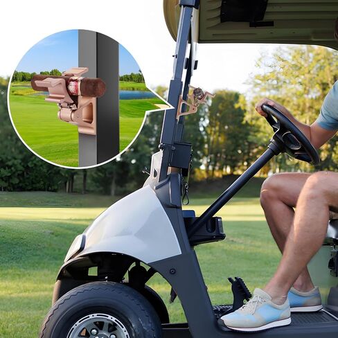 Magnetic Cigar Holder for Golf Cart, One-Hand Easy Use, Enhances Convenience During Golf Cart Driving in Saudi Arabia