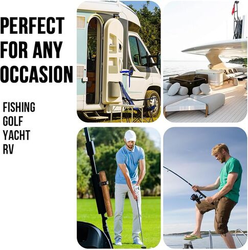 ᴄɪɢᴀʀ Holder for Golf Cart Magnetic - Silicone Clip for 30-70 Ring Gauges Adjustable - Weatherproof Secure Hands-Free Accessory - Golfing Fishing Camping Grilling Outdoor Activities Gifts for Men in Saudi Arabia