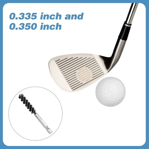 4PCS Stainless Steel Golf Club Cleaner Brush Golfs Scrub Shaft Ferrules Head Hosel Brushes, Hex Shank Handle Electric Drill Wire Bore Brush for Deeply Clean Debris Dust Glue in Golf Club Hosel Holes in Saudi Arabia