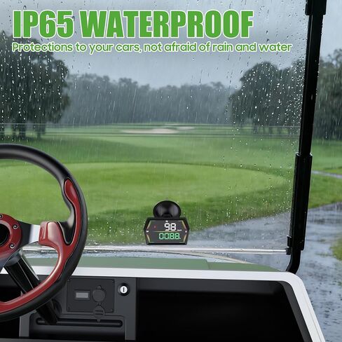 10L0L Golf Cart GPS Speedometer, Universal Digital Display with MPH/KMH, Overspeed & Fatigue Alert, Auto Brightness, Plug & Play for Yamaha, EZGO, Club Car & All Golf Carts in Saudi Arabia
