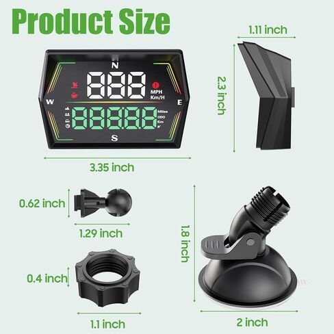 10L0L Golf Cart GPS Speedometer, Universal Digital Display with MPH/KMH, Overspeed & Fatigue Alert, Auto Brightness, Plug & Play for Yamaha, EZGO, Club Car & All Golf Carts in Saudi Arabia