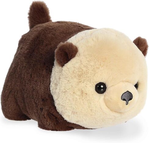 حيوان محشو من Aurora® Adorable Spudsters™ Saoirse Sea Otter™ - شكل دائري يجعل الحضن مريحًا - مثالي للأطفال من جميع الأعمار والبالغين المحبين للحيوانات - بني 10.5 بوصة in Saudi Arabia