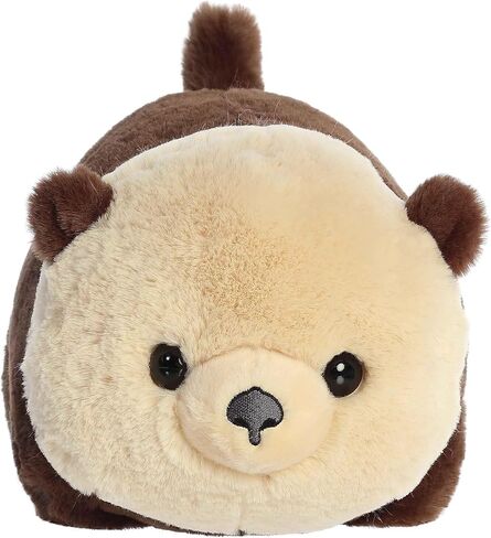 حيوان محشو من Aurora® Adorable Spudsters™ Saoirse Sea Otter™ - شكل دائري يجعل الحضن مريحًا - مثالي للأطفال من جميع الأعمار والبالغين المحبين للحيوانات - بني 10.5 بوصة in Saudi Arabia