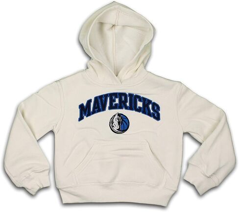 سترة بغطاء للرأس للفتيات من Outerstuff Dallas Mavericks NBA (كبير (10-12)، كريمي) in Saudi Arabia