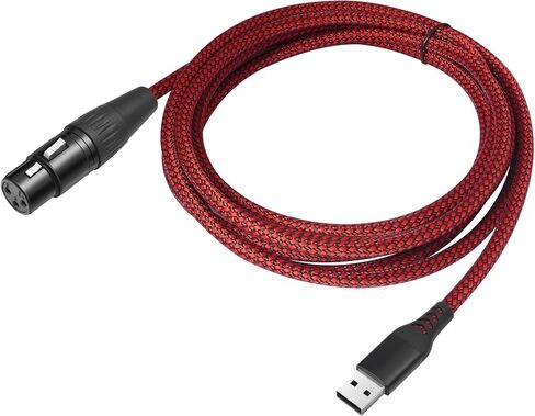 3.3FT XLR to USB Recording Cable,XLR Female to USB A Microphone Link Converter Cable for Microphones or Karaoke Recording in Saudi Arabia