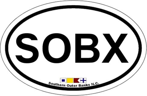 ملصق بيضاوي من CafePress Southern Outer Banks NC ملصق بيضاوي لممتص الصدمات للسيارة in Saudi Arabia