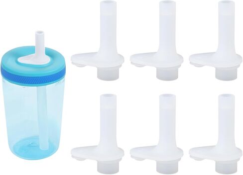 6pcs Replacement Bite Valve for Zak Designs Kelso 15oz, Silicone Mouthpiece Straw Accessories BPA-Free Water Bottle Parts Compatible with Zak Kids Straw Cups (Translucent) in Saudi Arabia
