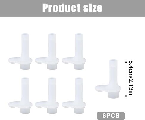 6pcs Replacement Bite Valve for Zak Designs Kelso 15oz, Silicone Mouthpiece Straw Accessories BPA-Free Water Bottle Parts Compatible with Zak Kids Straw Cups (Translucent) in Saudi Arabia