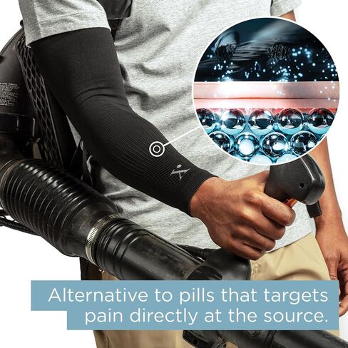 NUFABRX Medicine-Infused Pain Relieving Arm and Elbow Compression Sleeve for Men and Women with Arm/Elbow Pain, Arthritis, Tennis Elbow, Muscle Pain, and Muscle Soreness in Saudi Arabia