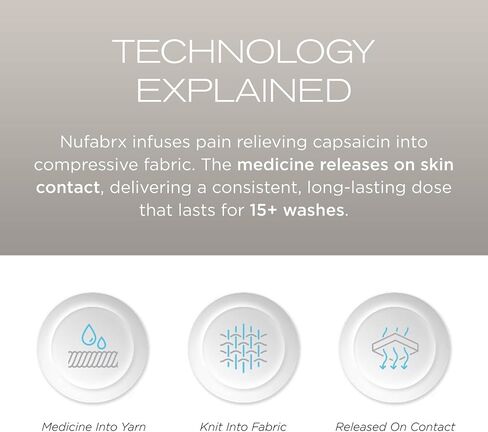 NUFABRX Medicine-Infused Pain Relieving Arm and Elbow Compression Sleeve for Men and Women with Arm/Elbow Pain, Arthritis, Tennis Elbow, Muscle Pain, and Muscle Soreness in Saudi Arabia