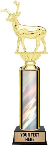 Crown Awards 11" Customized Buck Deer Trophies - Buck Deer Silver Trophy Prime in Saudi Arabia