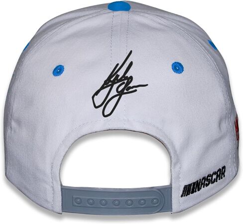 Checkered Flag Sports Kyle Larson #5 NASCAR 2025 Adult Throwback Cotton Twill Snapback White Hat in Saudi Arabia