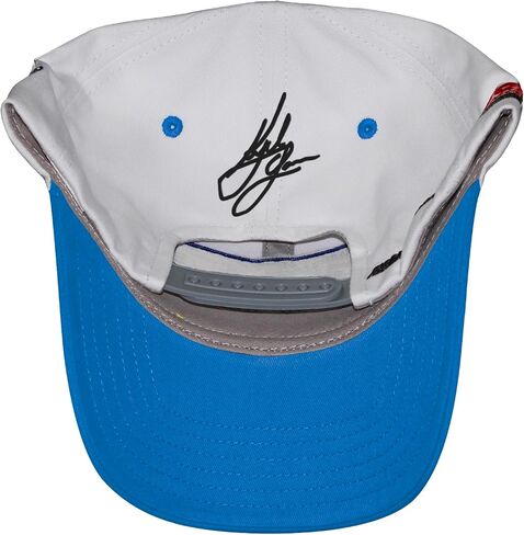 Checkered Flag Sports Kyle Larson #5 NASCAR 2025 Adult Throwback Cotton Twill Snapback White Hat in Saudi Arabia