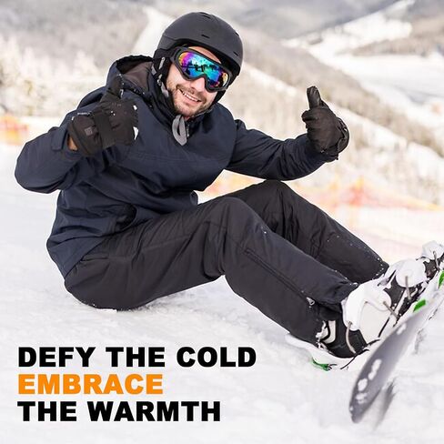 AYEAH Rechargeable Heated Gloves with 3 Heat Settings for Winter Outdoor Work Hunting Camping Snowboarding Hiking in Saudi Arabia