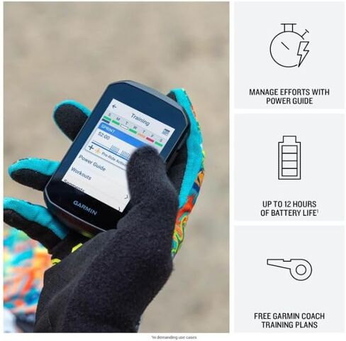 Garmin Edge 850 Compact GPS Cycling Computer 2.7" Vivid Color Touchscreen Display with Wearable4U PowerBank Bundle in Saudi Arabia