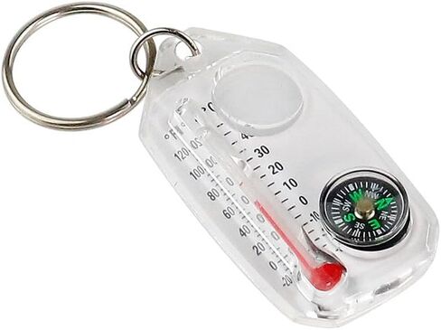 1 PCS Compasses Pendant Thermometers Keychain Pocket Sized Compasses Keyring Guiding Keyring for Hiking in Saudi Arabia