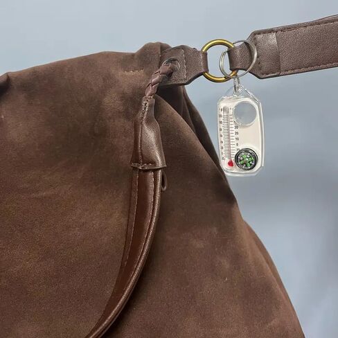 1 PCS Compasses Pendant Thermometers Keychain Pocket Sized Compasses Keyring Guiding Keyring for Hiking in Saudi Arabia