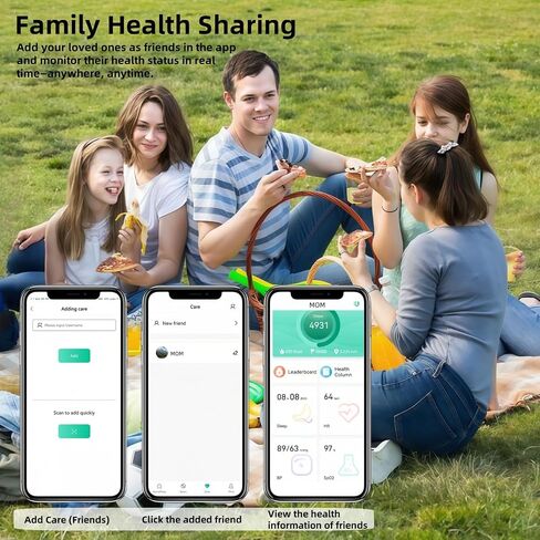 Smart Ring Fitness Tracker for iOS & Android – Sleep Monitor Heart Rate Blood Oxygen & Pressure 8 Sports Modes IP68 Waterproof NO Subscription Long Battery Life (Titanium Silver, 9#) in Saudi Arabia