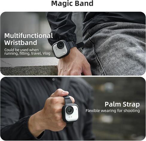 Silicone Wrist Watch Strap Band for Insta360 GO Ultra, Replacement Band - Repalcement Multifunctional Protective Cover in Saudi Arabia