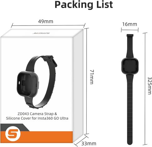 Silicone Wrist Watch Strap Band for Insta360 GO Ultra, Replacement Band - Repalcement Multifunctional Protective Cover in Saudi Arabia
