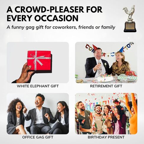 جائزة Trophy Outlet لأكبر جائزة دجاج مع نقش مخصص - جائزة تقدير الديك المضحكة لزملاء العمل والأصدقاء والعائلة - هدية مضحكة للمكتب in Saudi Arabia