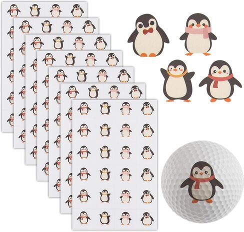 OLYCRAFT 7 Sheets/168Pcs Butterfly Pattern Golf Ball Stickers Golf Ball Markers Self Adhesive Waterproof Decals Golfing Accessories Stickers for Identify Golf Balls Golf Themed Party Decorations in Saudi Arabia