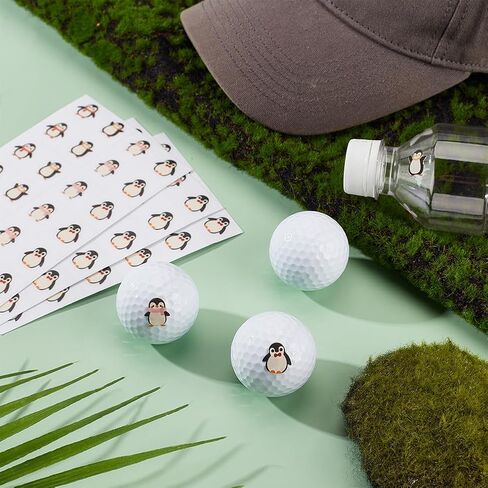 OLYCRAFT 7 Sheets/168Pcs Butterfly Pattern Golf Ball Stickers Golf Ball Markers Self Adhesive Waterproof Decals Golfing Accessories Stickers for Identify Golf Balls Golf Themed Party Decorations in Saudi Arabia