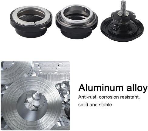 34mm Bike Headset, Tapered Road Bike Fork Headset, Stack Bike Bearing Headset, Aluminum Alloy Front Fork Stem Headset Accessories for 28.6mm Straight Steerer Fork Bearing in Saudi Arabia