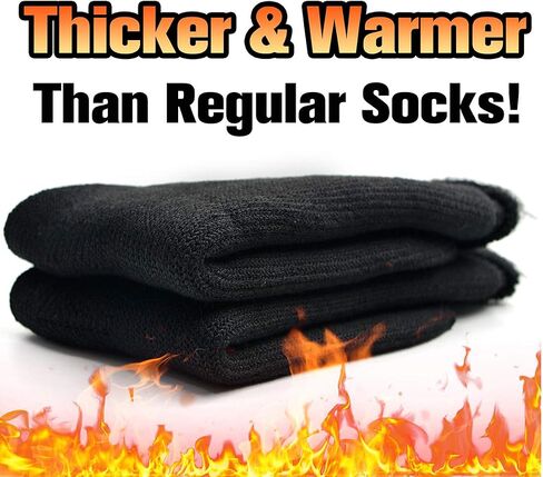 2 Pack Mens Winter Warm Thick Thermal Socks for Women Full Cushioned Insulated Heated Crew Boot Socks for Hiking Skiing in Saudi Arabia