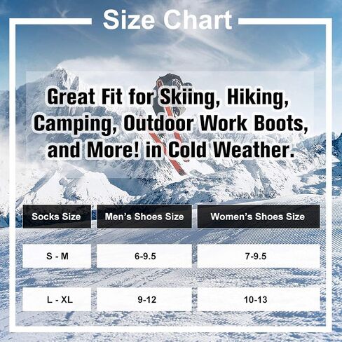 2 Pack Mens Winter Warm Thick Thermal Socks for Women Full Cushioned Insulated Heated Crew Boot Socks for Hiking Skiing in Saudi Arabia