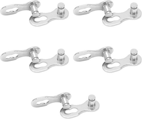 5 Pairs Heavy Duty Bike Chain Master Link, Reusable Bike Chain Link Connector, Quick Split Chain Repair Link with Steel Material, 11 Speed Quick Link in Saudi Arabia