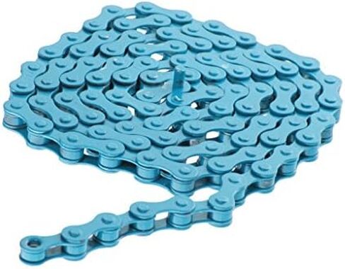 94 Links 1/2" x 1/8" Single Speed Bike Chain Fixie Bicycle Accessories Half Link Kids Bike Chain (Blue) in Saudi Arabia