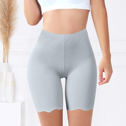 Slip Shorts for Women High Waist Lace Leggings Shorts Soft Stretch Boyshorts Panties Under Dress Underwear Yoga Shorts in Saudi Arabia