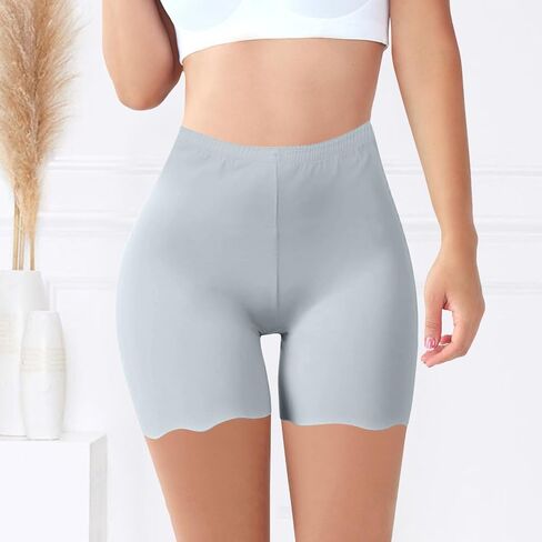 Slip Shorts for Women High Waist Lace Leggings Shorts Soft Stretch Boyshorts Panties Under Dress Underwear Yoga Shorts in Saudi Arabia