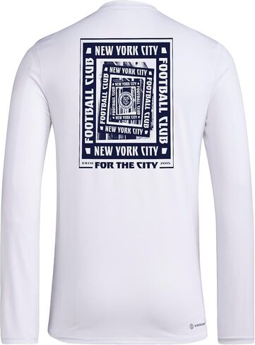 adidas Men's New York City FC Pre-Game Long Sleeve T-Shirt in Saudi Arabia