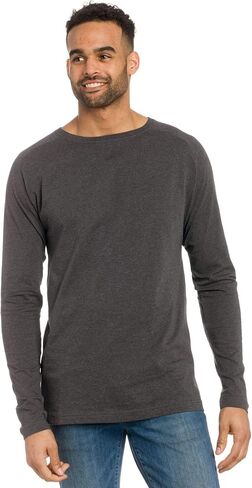Ably Papa Men's Raglan Long Sleeve Tee | Repels Liquids, Stains, and Odors in Kuwait