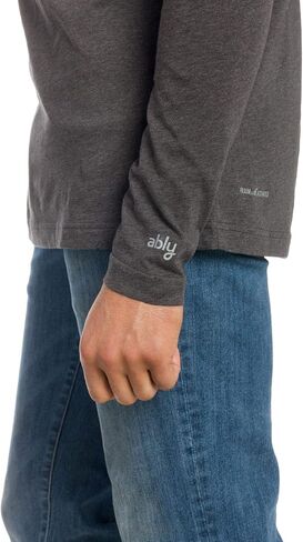 Ably Papa Men's Raglan Long Sleeve Tee | Repels Liquids, Stains, and Odors in Kuwait