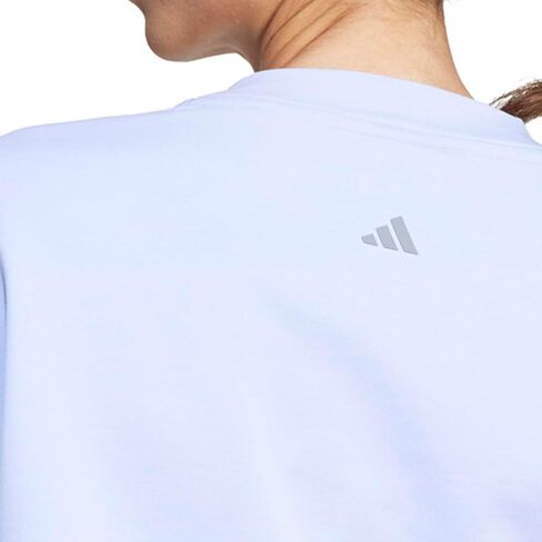 adidas Womens Yoga Cover Up Crew Neck Sweatshirt Casual - Purple in Saudi Arabia