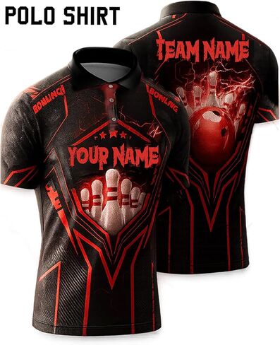 NAZENTI Personalized Bowling Jersey 3D for Team, Custom Bowling Shirts with Name Team Name in Saudi Arabia