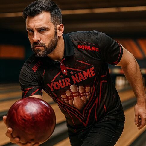 NAZENTI Personalized Bowling Jersey 3D for Team, Custom Bowling Shirts with Name Team Name in Saudi Arabia