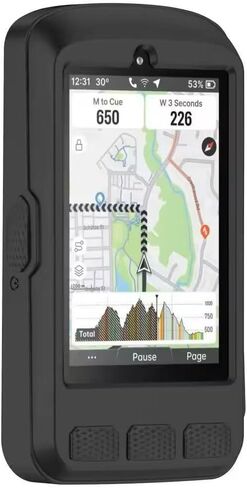 Voikoli Case Compatible with Wahoo ELEMNT ACE,Soft Silicone Protective Cover Case Cycling Accessories (White) in Saudi Arabia